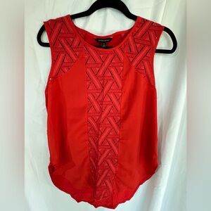 Banana Republic Retail Red/orange Sleeveless Blouse